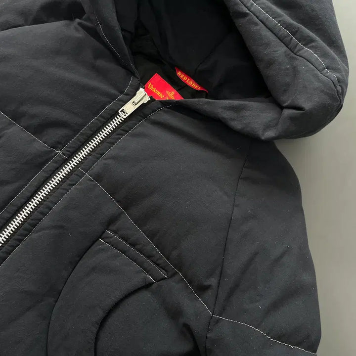 [BUNJANG] Vivienne Westwood Red Label Hooded Puffer Short Jacket / [1] 비비안 웨스트우드 레드라벨 후드 푸퍼 숏 패딩