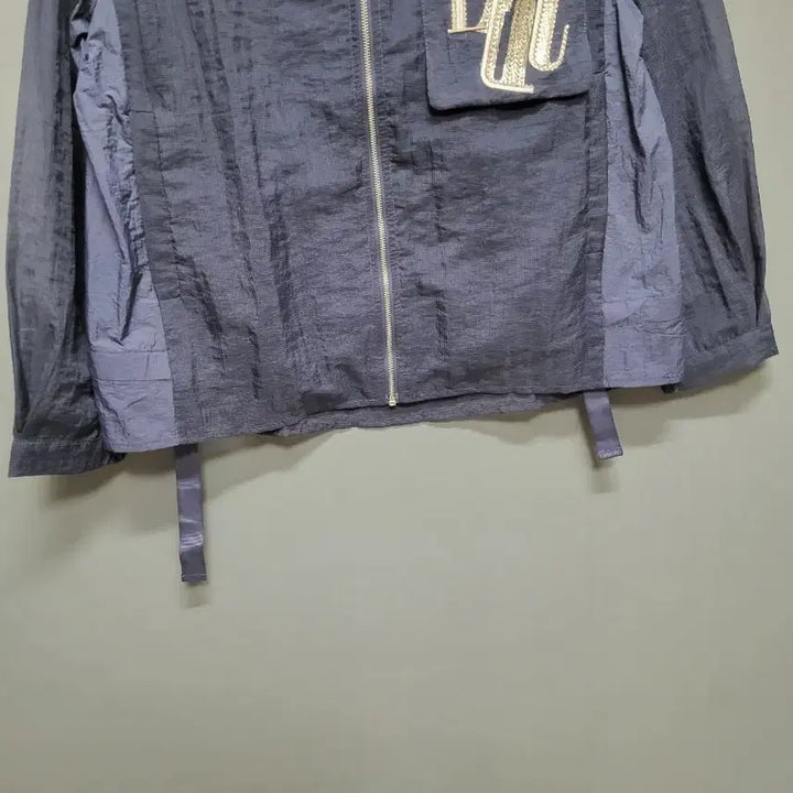 [BUNJANG] Embroidered Pocket Sheer Blouson 77 / 자수 포켓 시스루 블루종 77(새상품)