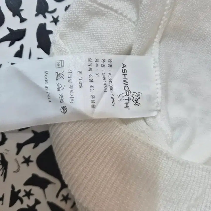 [BUNJANG] Ashworth White Knit Vest XL / 애쉬워스 화이트 니트 베스트 XL