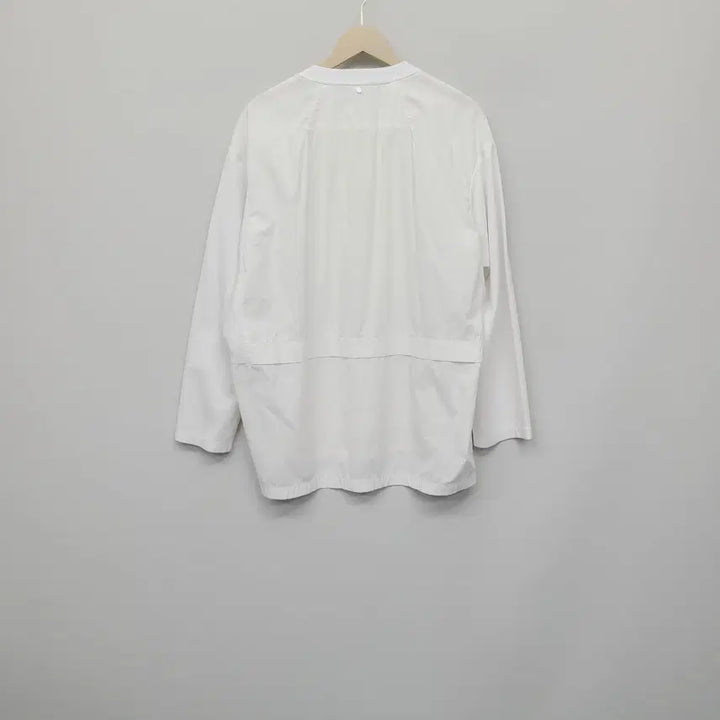 [BUNJANG] System Homme Textured Block Pocket Long Sleeve White T-shirt / 시스템옴므 22SS 텍스처 블록 포켓 롱슬리브 화이트 105(3)
