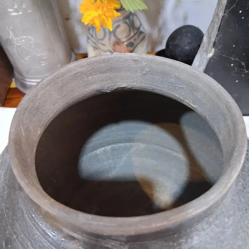 [BUNJANG] Replica Pottery Water Jar Antique Vase / 토기 차항아리 물항아리 골동인테리어 꽃꽂이수반