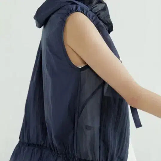 [SOLD OUT] 시스루 후드 조끼 77(새상품)