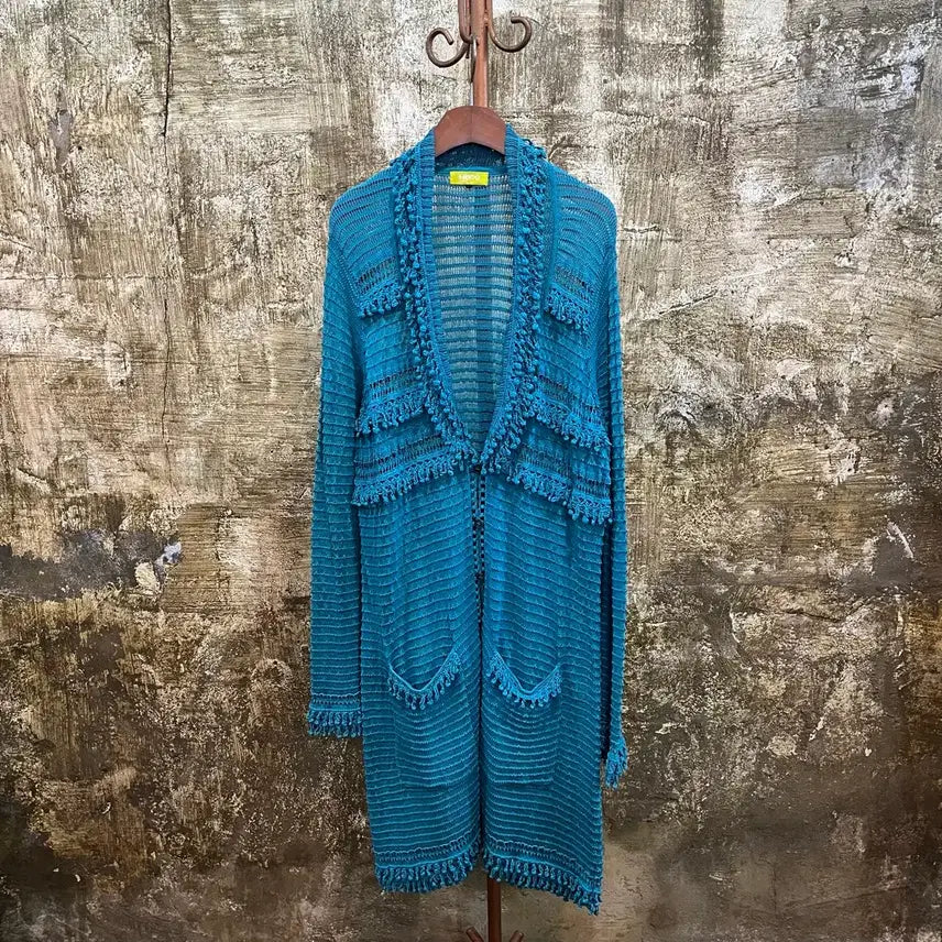 [BUNJANG] Hiroko Bis Hiroko Koshino Knit Long Cardigan / 히로코 비스 히로코 코시노 니트 롱 가디건 hiroko koshino