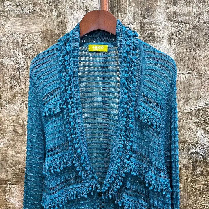 [BUNJANG] Hiroko Bis Hiroko Koshino Knit Long Cardigan / 히로코 비스 히로코 코시노 니트 롱 가디건 hiroko koshino