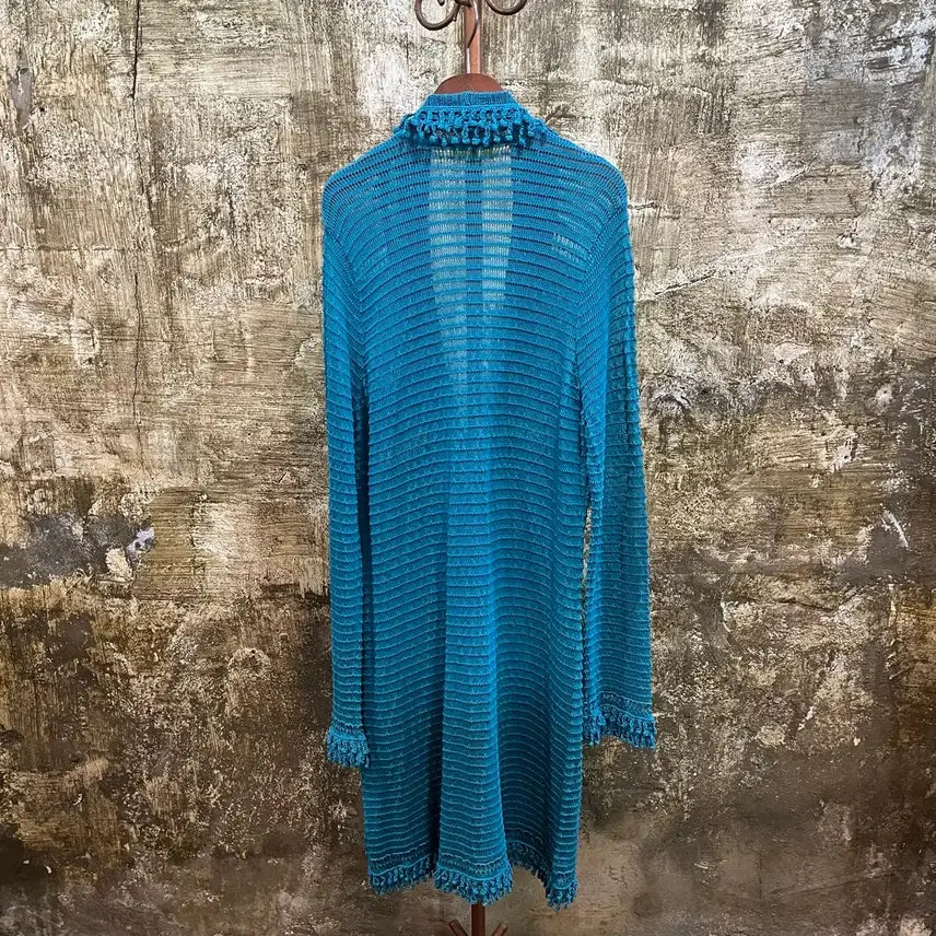 [BUNJANG] Hiroko Bis Hiroko Koshino Knit Long Cardigan / 히로코 비스 히로코 코시노 니트 롱 가디건 hiroko koshino