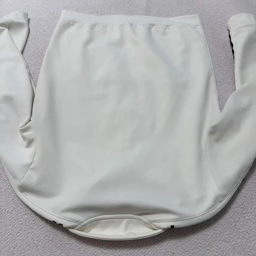 [BUNJANG] Le Coq Sportif White Jersey Zip-up / 르꼬끄 져지 집업 흰색 화이트