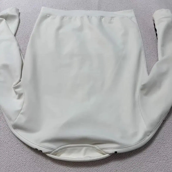 [BUNJANG] Le Coq Sportif White Jersey Zip-up / 르꼬끄 져지 집업 흰색 화이트