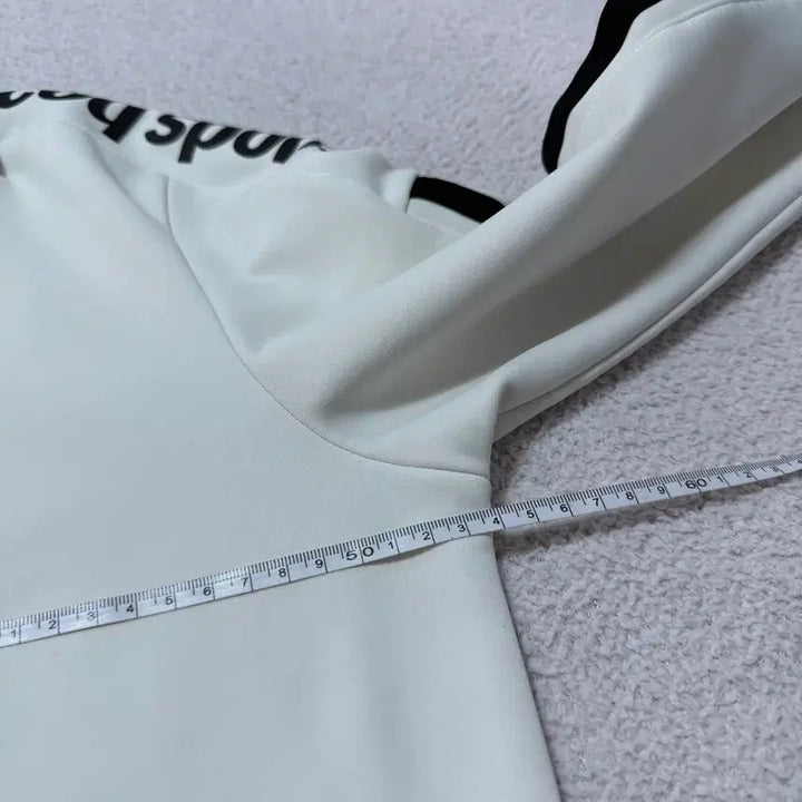 [BUNJANG] Le Coq Sportif White Jersey Zip-up / 르꼬끄 져지 집업 흰색 화이트