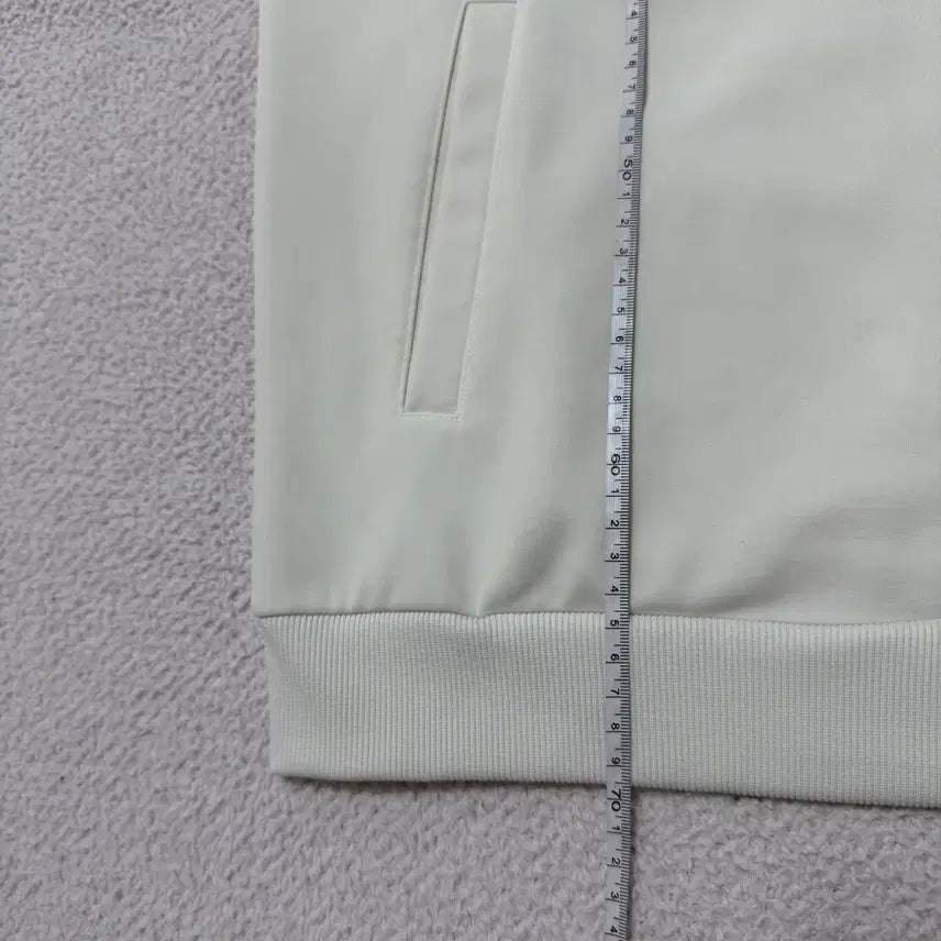 [BUNJANG] Le Coq Sportif White Jersey Zip-up / 르꼬끄 져지 집업 흰색 화이트
