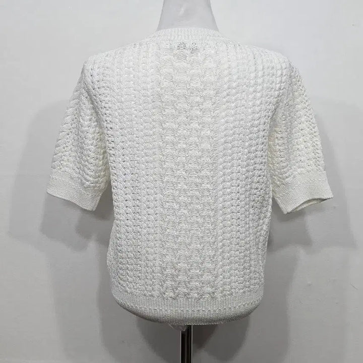 [SOLD OUT] [90] 여성 빈폴 코튼 크로셰 라운드넥 가디건 아이보리