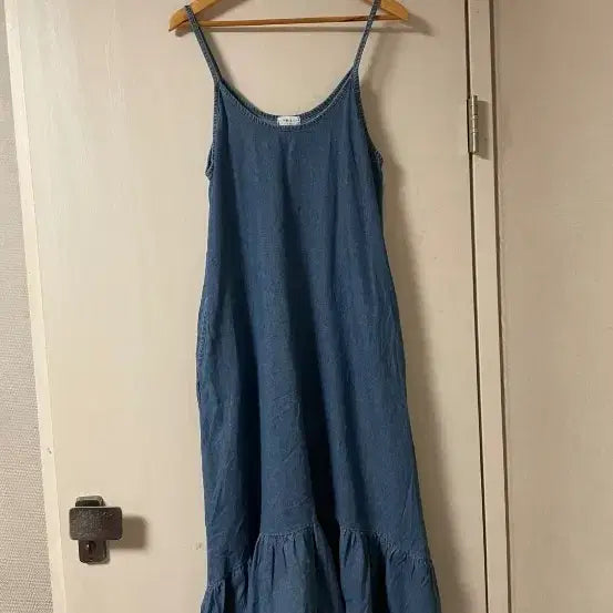 [BUNJANG] Maxi Denim Long Dress / 맥시기장 키큰분) 편안한 데님 롱원피스