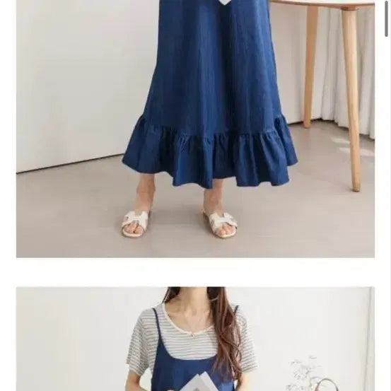 [BUNJANG] Maxi Denim Long Dress / 맥시기장 키큰분) 편안한 데님 롱원피스