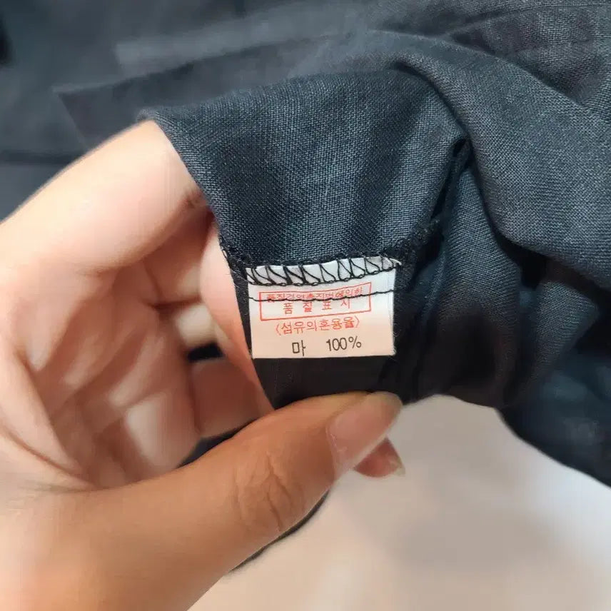 [BUNJANG] Black Two-Pocket Short Sleeve Shirt / 블랙 반팔 셔츠