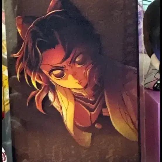 [BUNJANG] Demon Slayer Shinobu Acrylic Coaster + Bonus Badge / 귀칼 시노부 무한성 티코스터 아크릴+덤