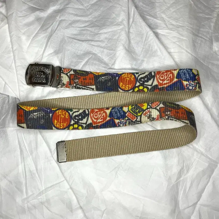 [BUNJANG] Hysteric Glamour Graphic Web Belt / 히스테릭 글래머 그래픽 웹 벨트