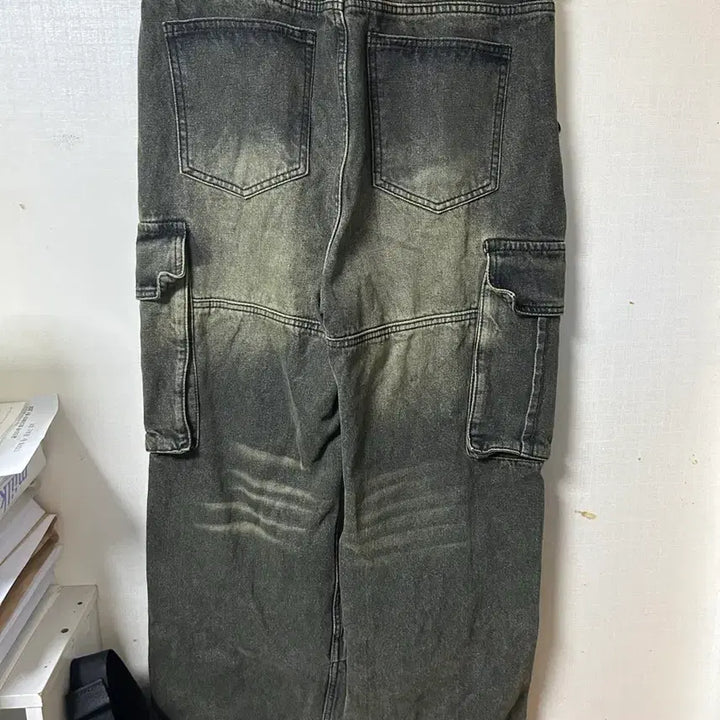 [BUNJANG] W Standard Washed Cargo Parachute Pants / 더블유 스탠다드 워싱 카고 파라슈트 바지