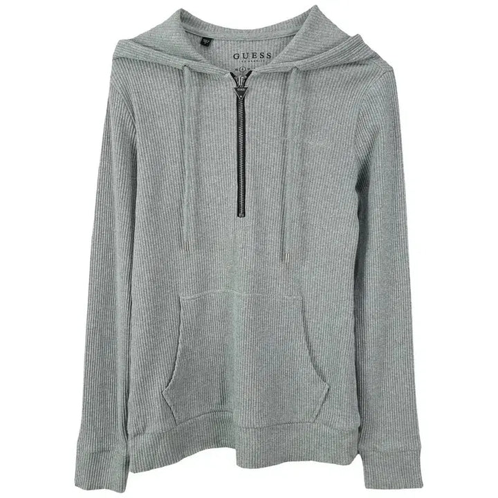 [BUNJANG] Guess Half-Zip Knit Hoodie Gray Women&