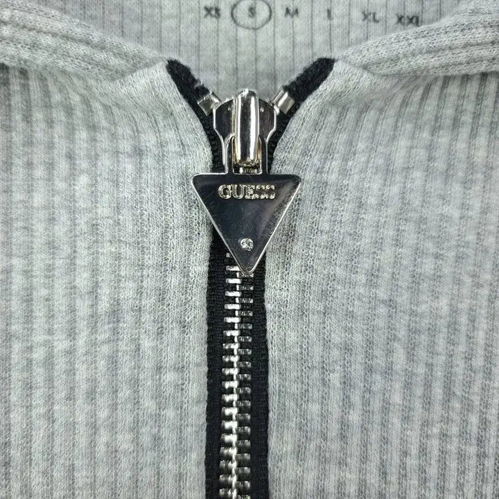 [BUNJANG] Guess Half-Zip Knit Hoodie Gray Women&