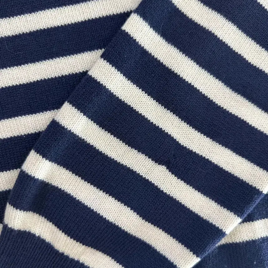 [BUNJANG] Lacoste Big Croc Striped Knit Sweater (L) / 라코스테 빅 크록 스트라이프 니트 (L)