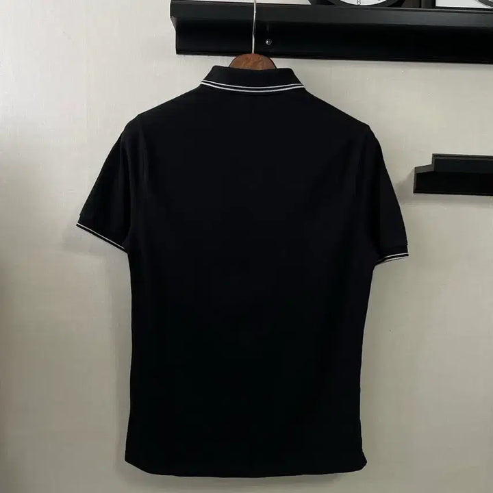 [SOLD OUT] 스톤아일랜드 블랙 반팔 폴로티셔츠 M