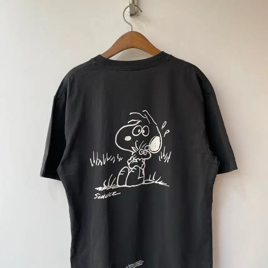 [SOLD OUT] 유니클로 스누피 반팔 티셔츠 블랙 S