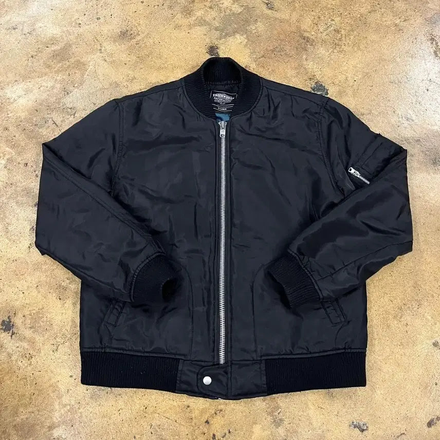 [BUNJANG] Prismworks Black Bomber Jacket / [정품/XL] 프리즘웍스 블랙 봄버 자켓
