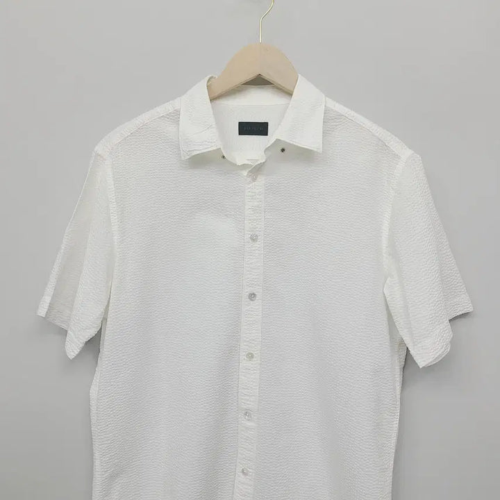 [BUNJANG] Pazilli White Seersucker Cotton Shirt / 빨질레리 화이트 시어써커 면 셔츠 100추천