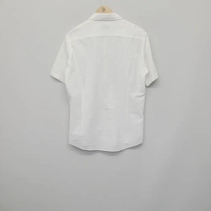 [BUNJANG] Pazilli White Seersucker Cotton Shirt / 빨질레리 화이트 시어써커 면 셔츠 100추천