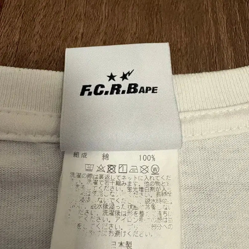 [BUNJANG] BAPE x F.C.R.B. Ape Head Long Sleeve T-shirt (White) / 베이프 X F.C.R.B. 에이프 헤드 롱슬리브 티셔츠 화이트
