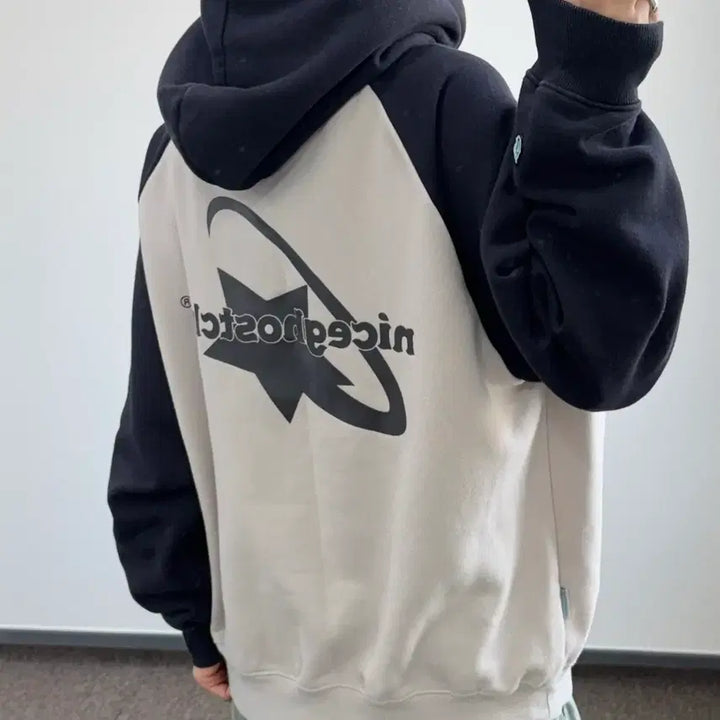[SOLD OUT] Niceghostclub 나이스고스트클럽 배색 후드티