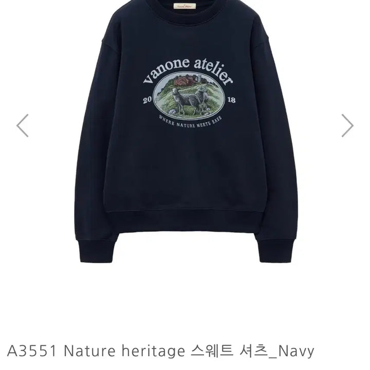 [BUNJANG] Banwon Atelier Navy Sweatshirt / 반원아뜰리에 네이비 맨투맨