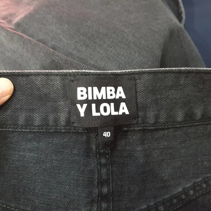 [BUNJANG] Bimba Y Lola Black Denim Long Skirt / (JJ29935)빔바이롤라 흑청 롱 데님 치마 31-32