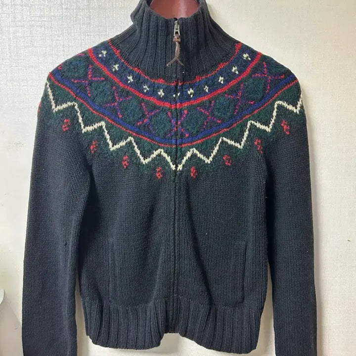 [BUNJANG] Polo Ralph Lauren Handmade Vintage Pattern Knit Zip-up / 폴로 랄츠로렌 핸드매이드 빈티지 패턴 니트 집업