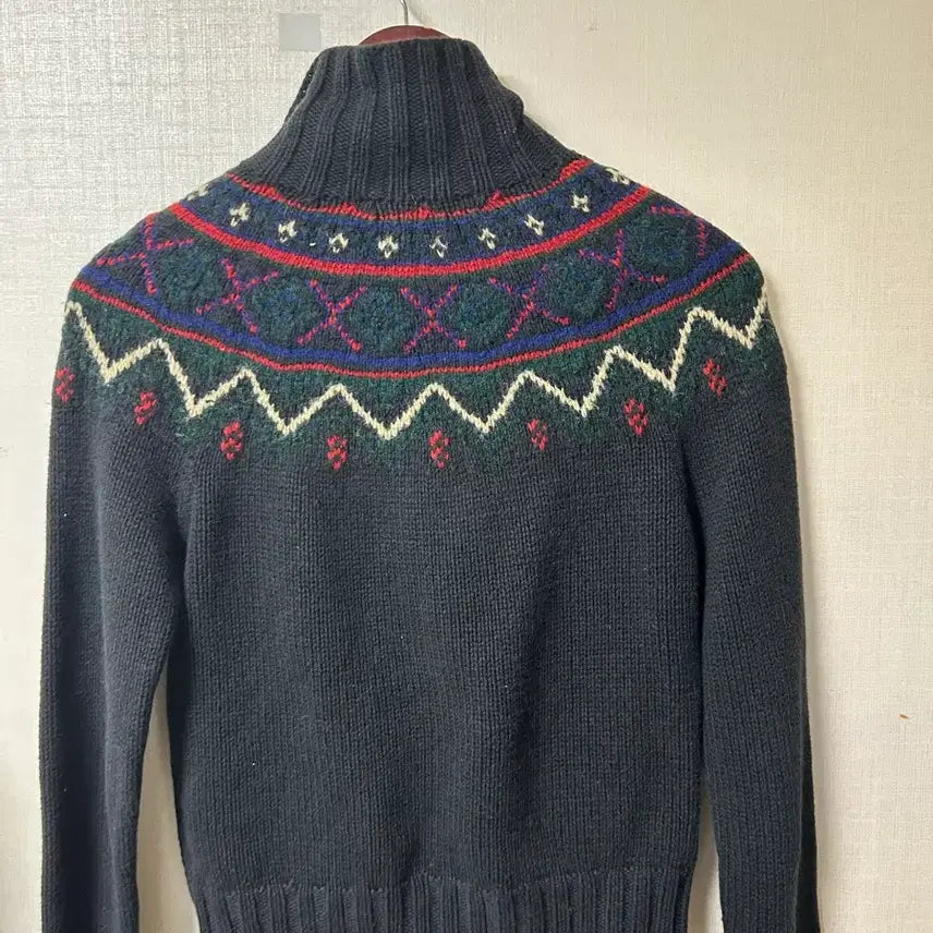 [BUNJANG] Polo Ralph Lauren Handmade Vintage Pattern Knit Zip-up / 폴로 랄츠로렌 핸드매이드 빈티지 패턴 니트 집업