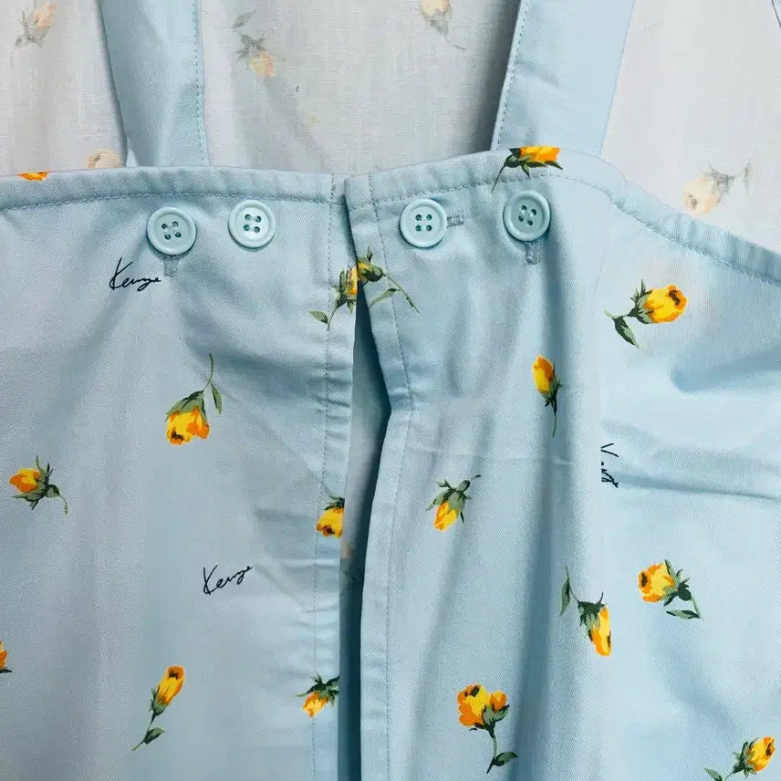 [BUNJANG] Kenzo Floral Pattern Apron / 겐조 플라워 패턴 앞치마 에이프런