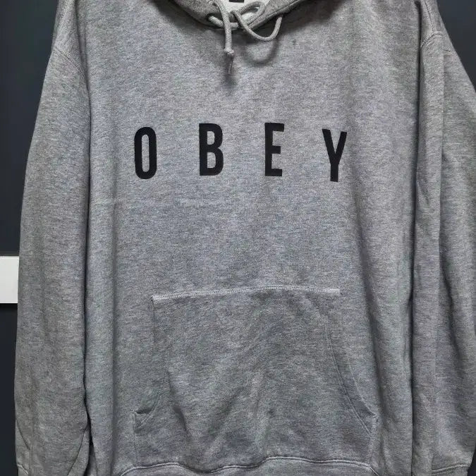 [BUNJANG] OBEY Hoodie Gray / L) 오베이 OBEY  후드티 회색