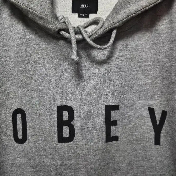 [BUNJANG] OBEY Hoodie Gray / L) 오베이 OBEY  후드티 회색