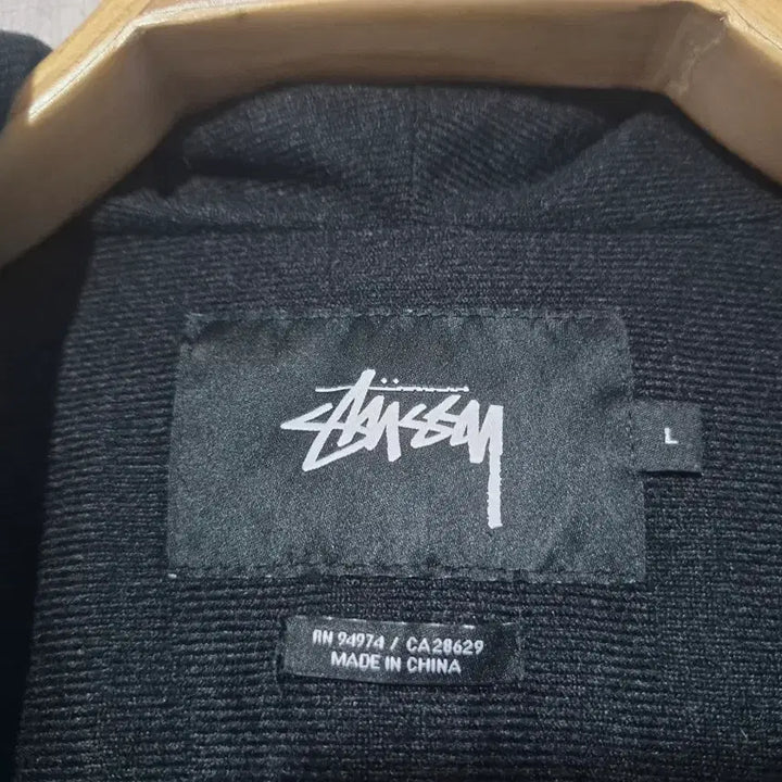 [BUNJANG] Stussy Black Anorak Hooded Windbreaker (L) / 스투시 블랙 아노락 후드 바람막이(L)