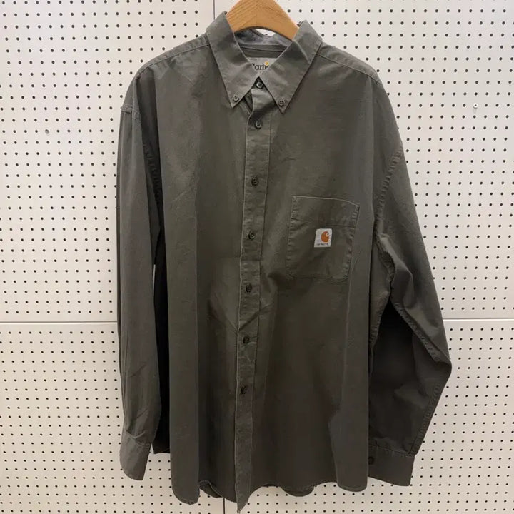 [SOLD OUT] 칼하트 빈티지 버튼다운 워크셔츠 카키 U1623