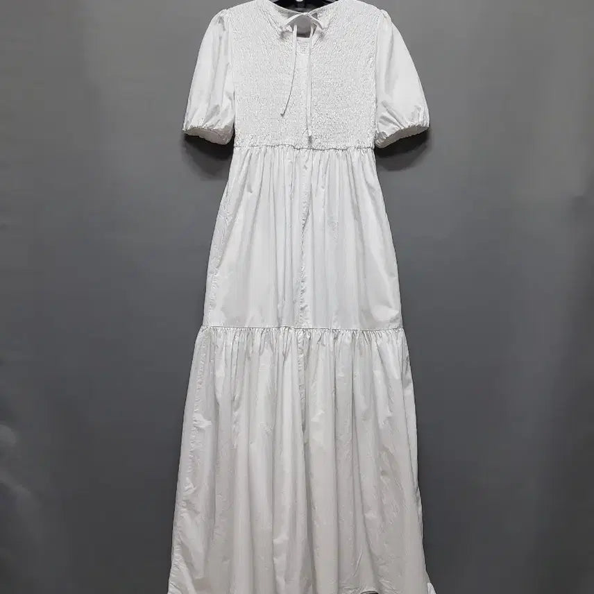 [SOLD OUT] 자라 스모크 밴딩 퍼프 롱원피스