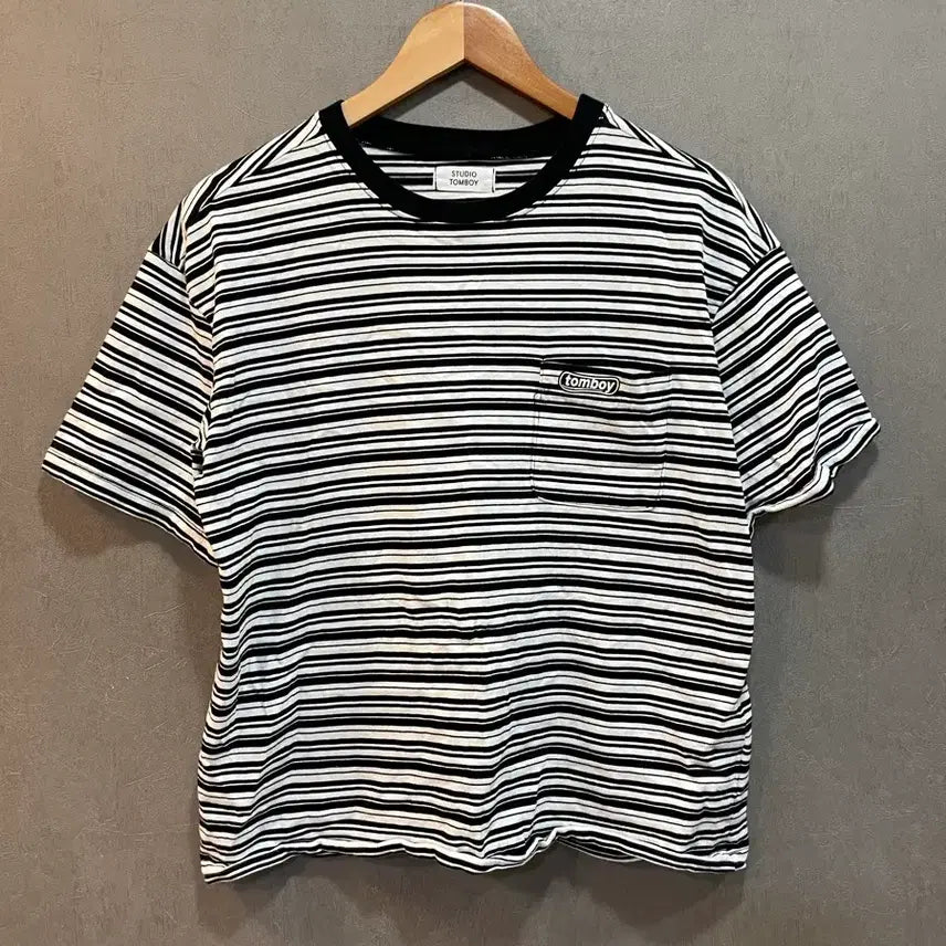 [SOLD OUT] 스튜디오톰보이 스트라이프 반팔티 원사이즈