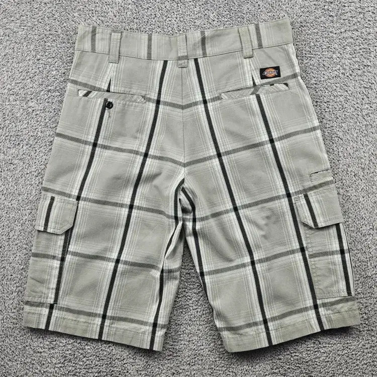 [BUNJANG] Dickies Checkered Cargo Shorts (32") / 디키즈 체크 카고 쇼츠 반바지 ( 32" ) / 11916