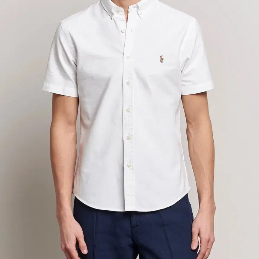 [BUNJANG] Polo Ralph Lauren Short Sleeve Shirt - Black/White / 무배) 정품/새상품 폴로 랄프로렌 반팔 셔츠 블랙/화이트