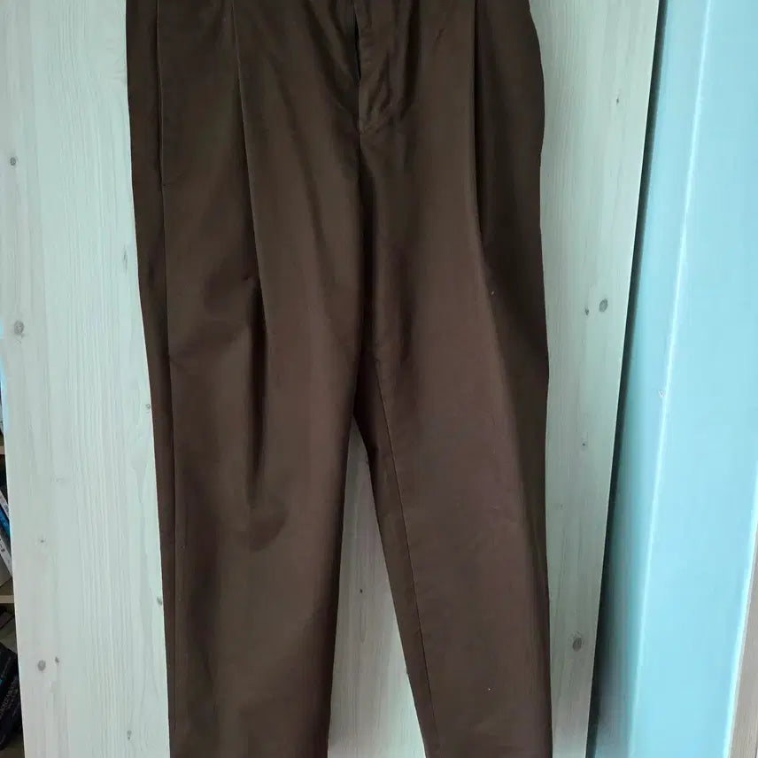 [BUNJANG] Beardedkid Cotton Silhouette Pants Brown M / 비얼디드키드 코튼 실루엣 팬츠 브라운 M