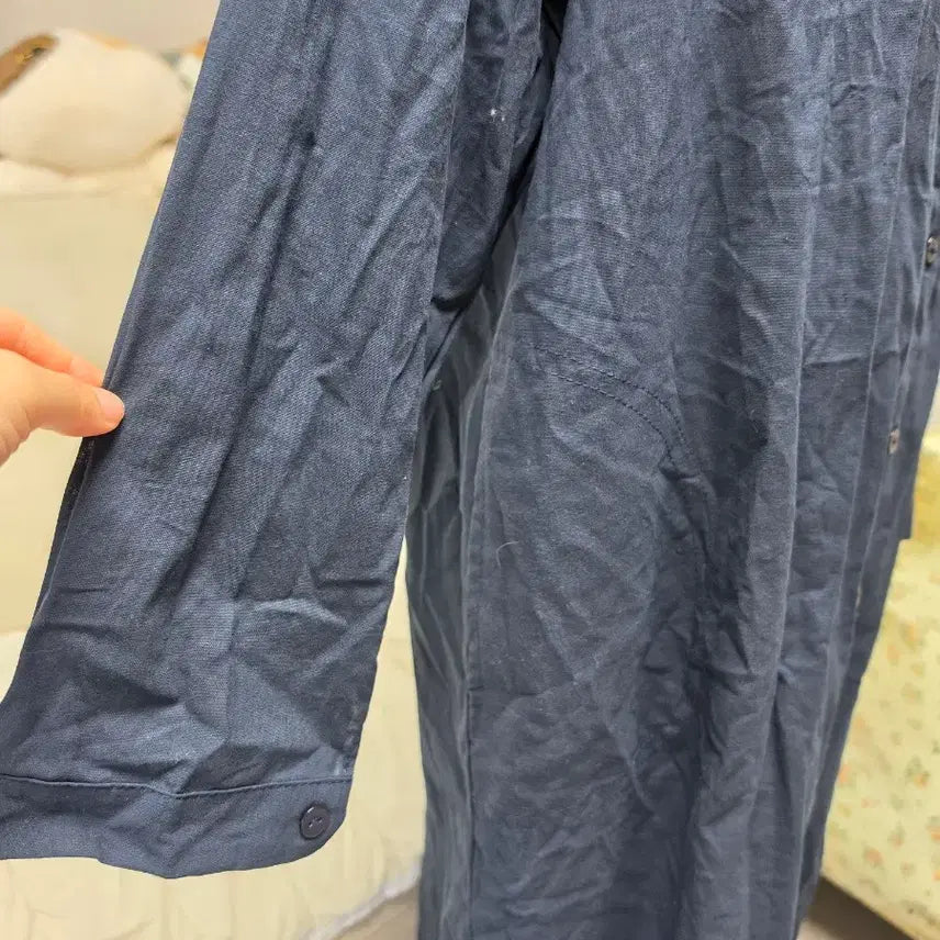 [BUNJANG] XL Navy Long Dress Shirt / <새상품> 네이비 빅사이즈 XL 롱원피스 남방 셔츠