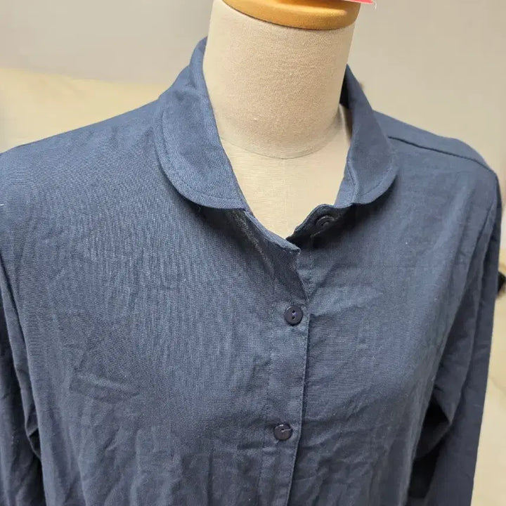 [BUNJANG] XL Navy Long Dress Shirt / <새상품> 네이비 빅사이즈 XL 롱원피스 남방 셔츠
