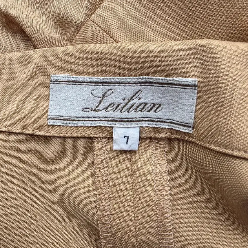 [BUNJANG] Leilian Beige Gold Button Belt Dress / Leilian 베이지 금장 더블 버튼 벨트 원피스