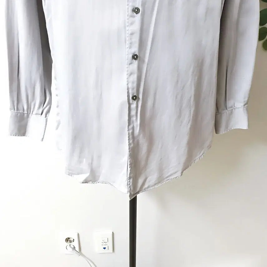 [BUNJANG] Nautica Satin Cotton Dress Shirt - Grey / 노티카 사틴 코튼 드레스셔츠 100 그레이