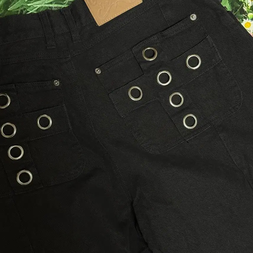[SOLD OUT] 팬시클럽 크로스 포켓 카고 팬츠 (BLACK)
