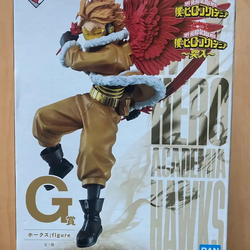 [BUNJANG] My Hero Academia Hawks Figure (Sealed) / 미개봉 나히아 제일복권 G상 호크스피규어